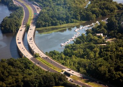 I 295 over Crosswicks Creek Canal Entrance